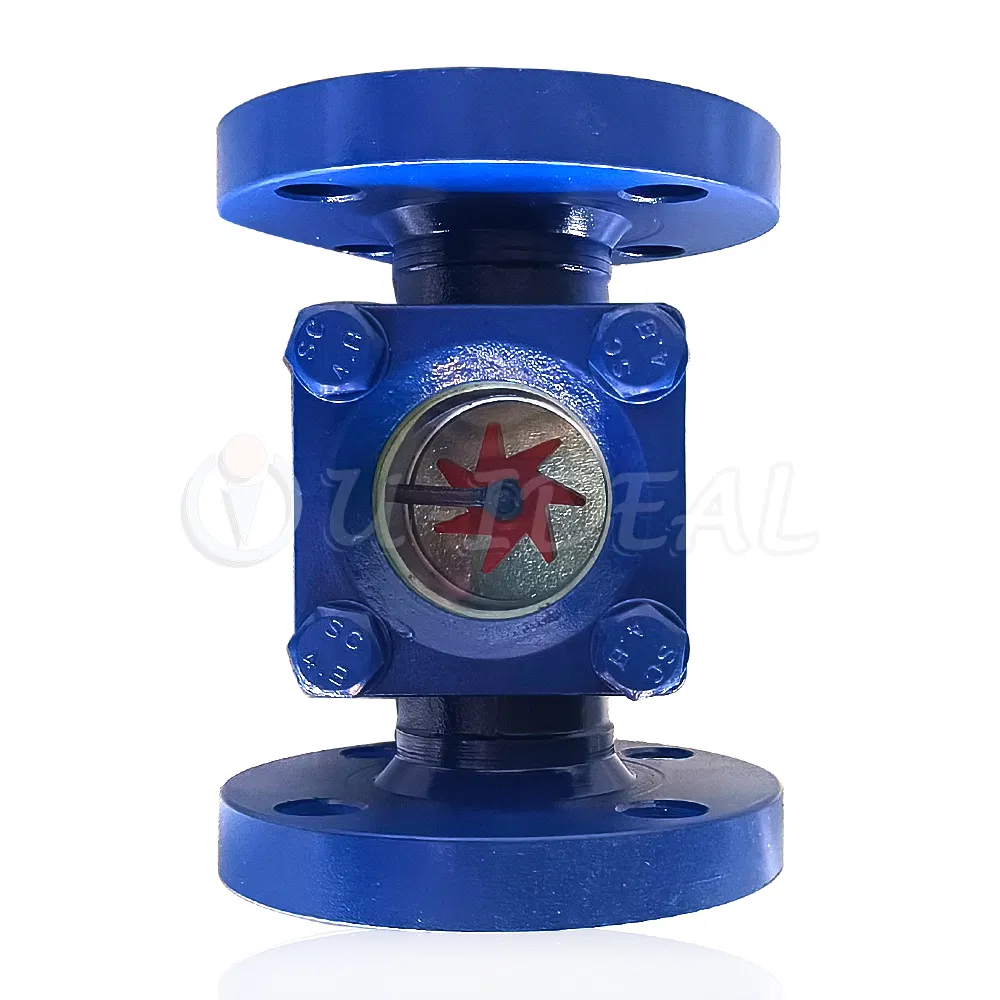 Paddle Wheel Flow Sight Glass 316 Stainless Steel, PTFE Seal and Impeller