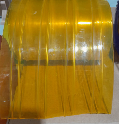 Cold Room Soft Clear Ribbed Protection Film Plastic PVC Outdoor Door Curtain