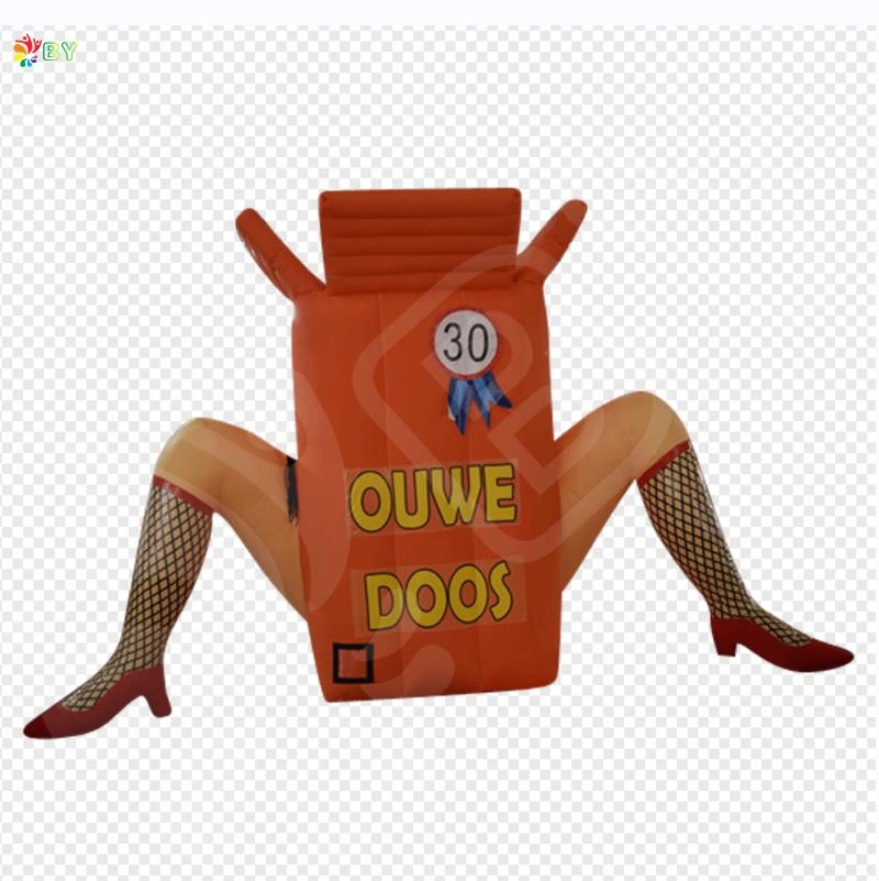 Boyan Holland Birthday Cartoon Puppet Stockings Legs Inflatable Box Legs Ouwe Doos Balloon