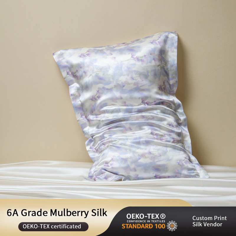 High Quality Printed Soft Mulberry Silk Sleeping Pillowcase