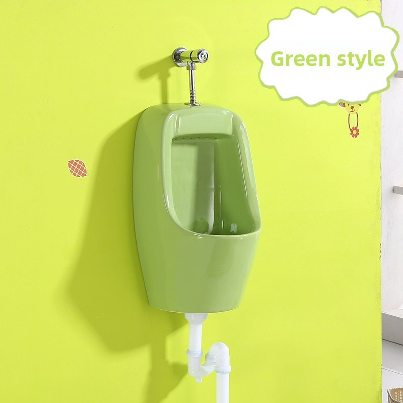 Wall-Mounted Urinal for Children in Bathroom