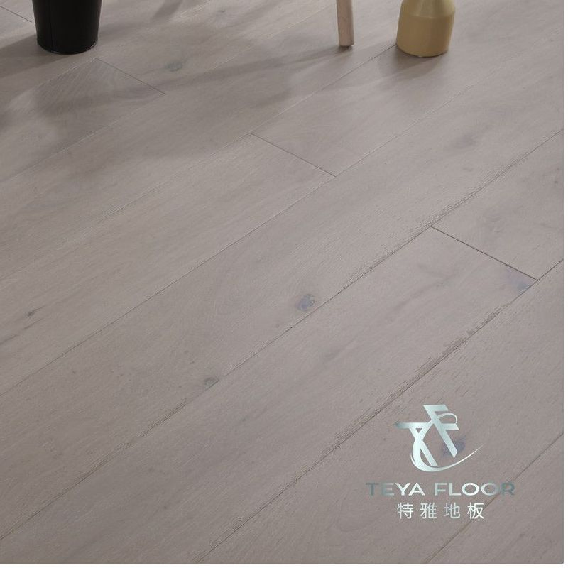 Grey Color Oak Flooring, Parquet, Timber Flooring Warm and Inviting Eco-Friendly