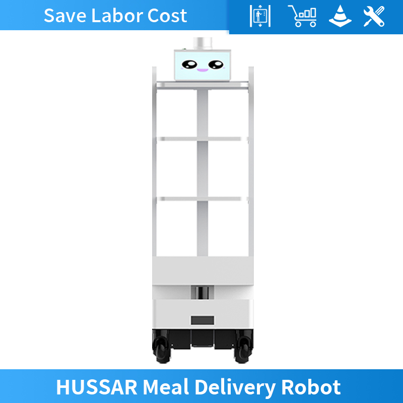 New Product Delivery Robot Factory Price Distribute Food Automatic Charging Route Planning Intelligent Delivery Robot for Restaurant