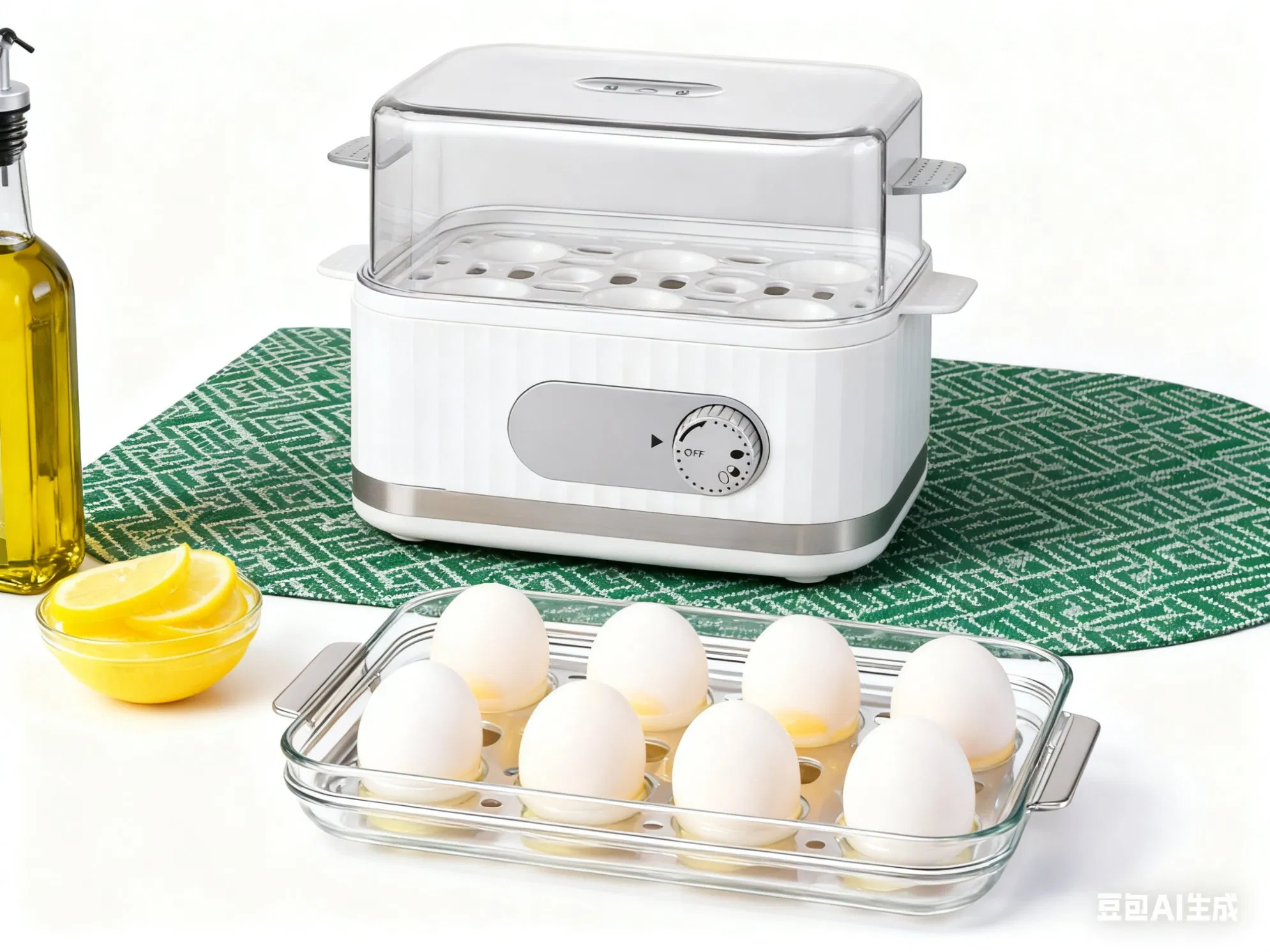 400W Electric Egg Boiler with Timer for Cooking 6 Eggs