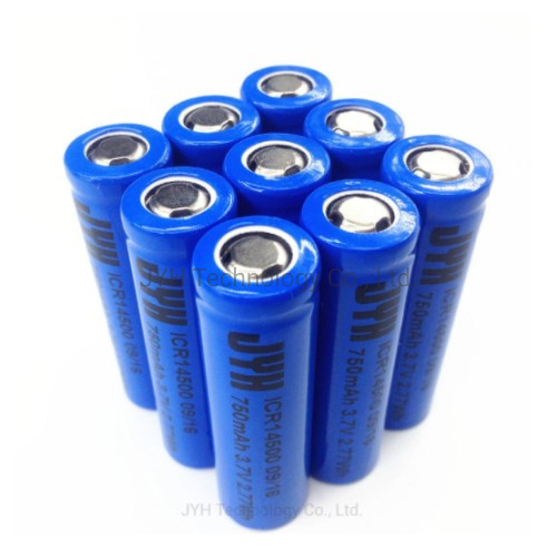 Литий-ионный аккумулятор 14500-600 с выводными полосками