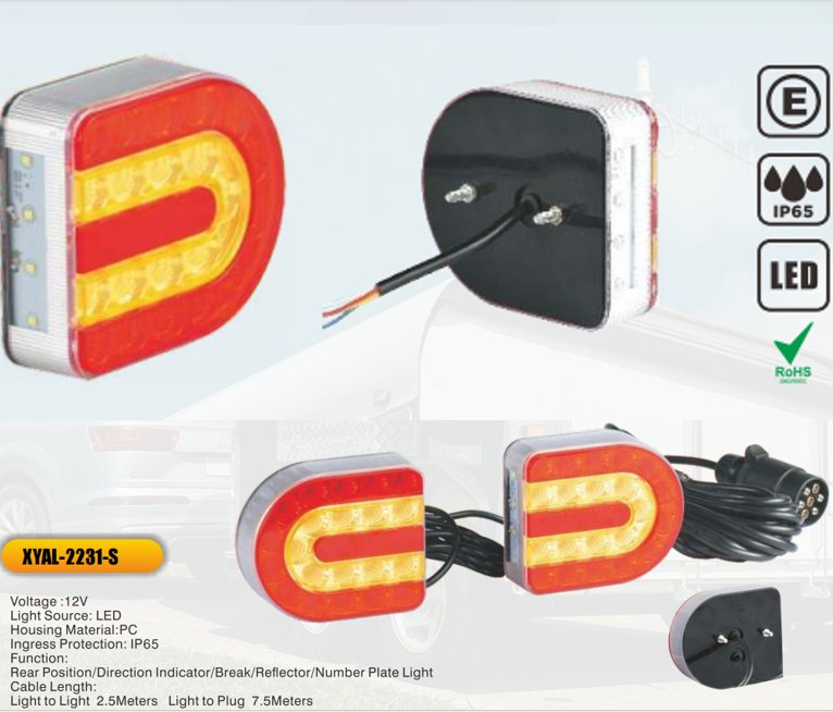 12V LED Trailer Tail Lights