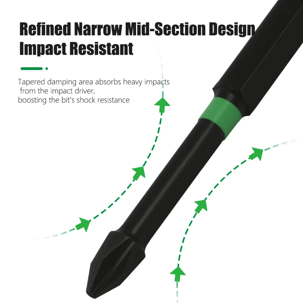 Lavie Alloy Steel Anti-Slip Magnetic Screwdriver Bit Router Bits Woodworking OEM Service