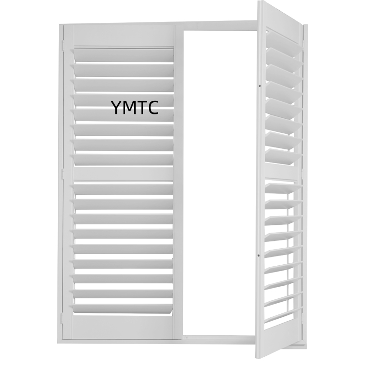 Interior White Adjustable Louver Plantation Shutter Winodw PVC Shutter