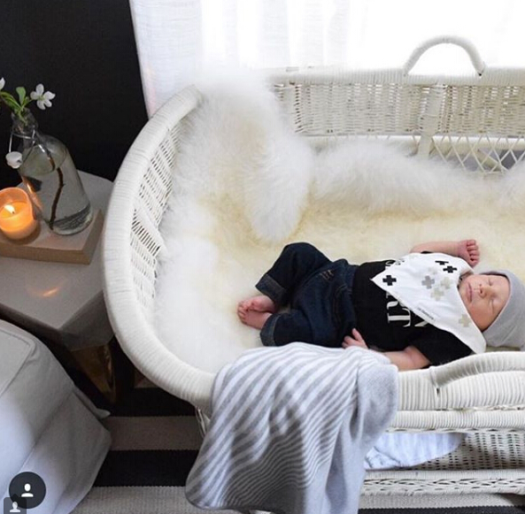 Super Warm Real Fur Sheepskin Straight Wool Stroller Liner for Babies