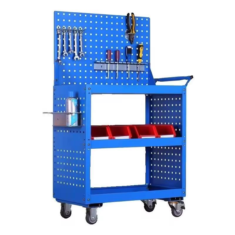Wholesale Heavy Duty Multiple Specifications Hardware Storage Cart Non-Slip Professional Tool Trolley Cart
