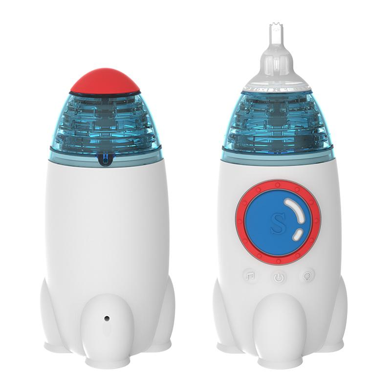 Built-in Music Rechargeable Infant Nose Cleaner Pump Silicone Electric Baby Nasal Aspirator