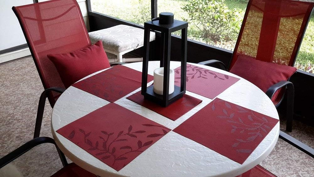 Wholesale Wipe-Clean Vinyl Table Mats PVC Place Mats for Home Restaurant Kitchen Dinner