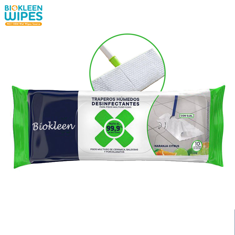 Biokleen Customized Household Cleaning Floor Wipes Disposable Floor Wipes
