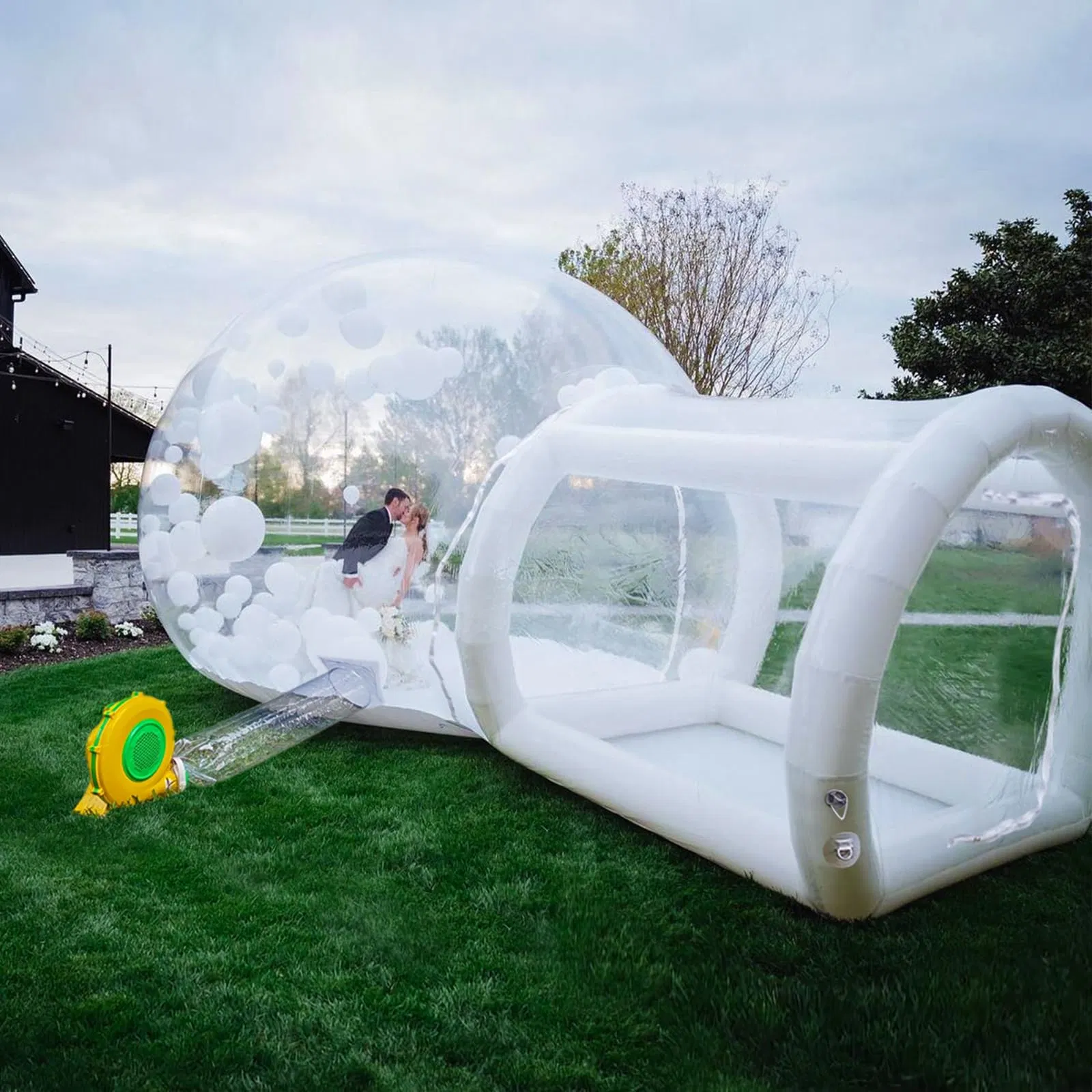 Giant Clear Inflatable Crystal Igloo Dome Bubble Tent Transparent Inflatable Balloons House
