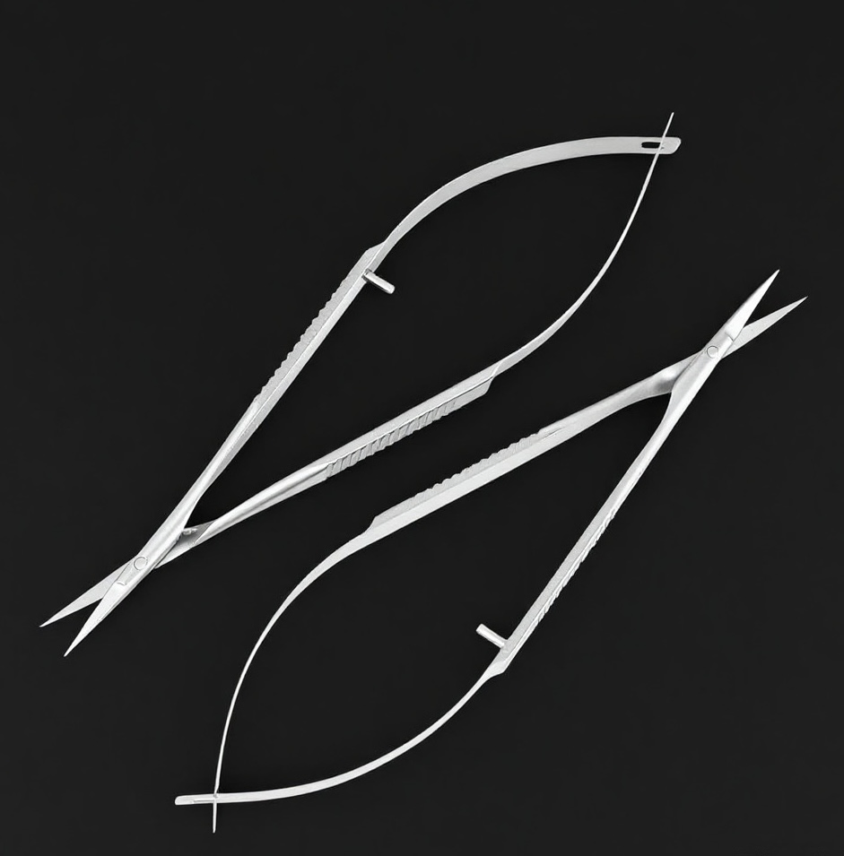 Premium Stainless Steel Corneal Scissors for Precision Ophthalmic Surgery-Straight