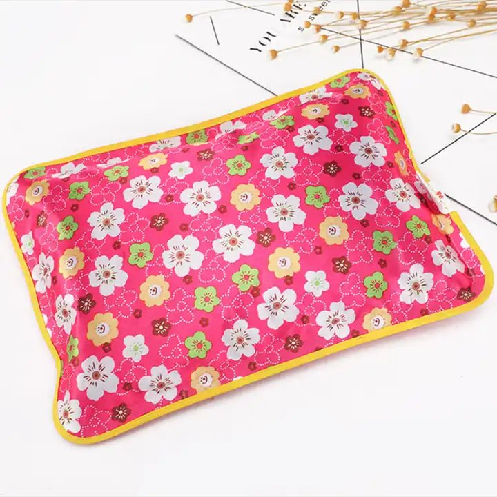 Rechargeable Mercerized Explosive-Proof Bottle 1L 2L Covered Electric Rubber Silicone Hot Water Bag with Fleece Cover