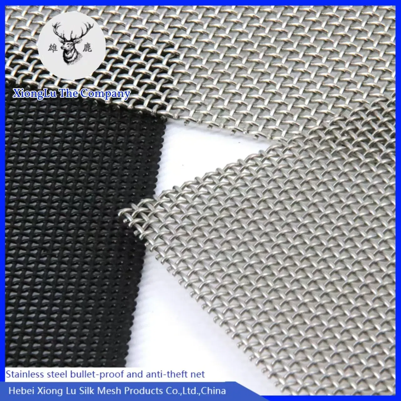 1m Diameter Black Stainless Steel Window Screen Insect -Proof Net