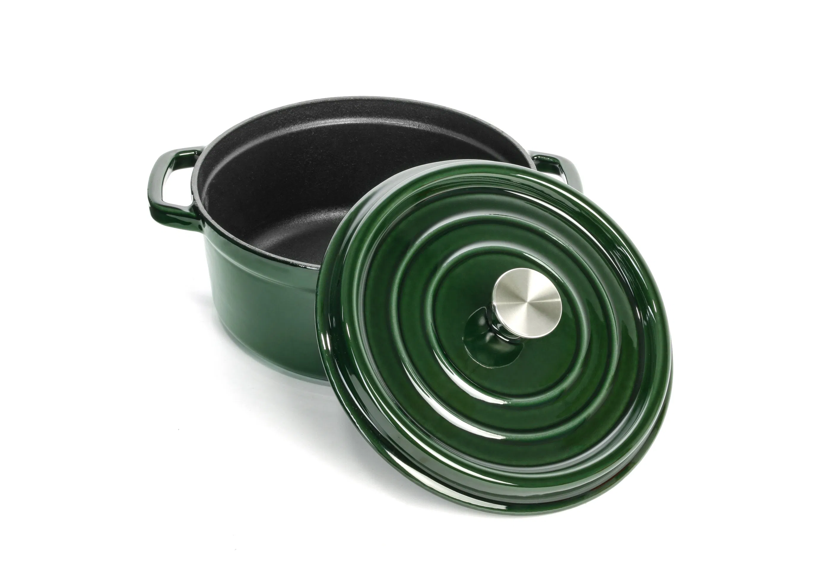 Чугунная эмалированная кастрюля-духовка (голландская печь)