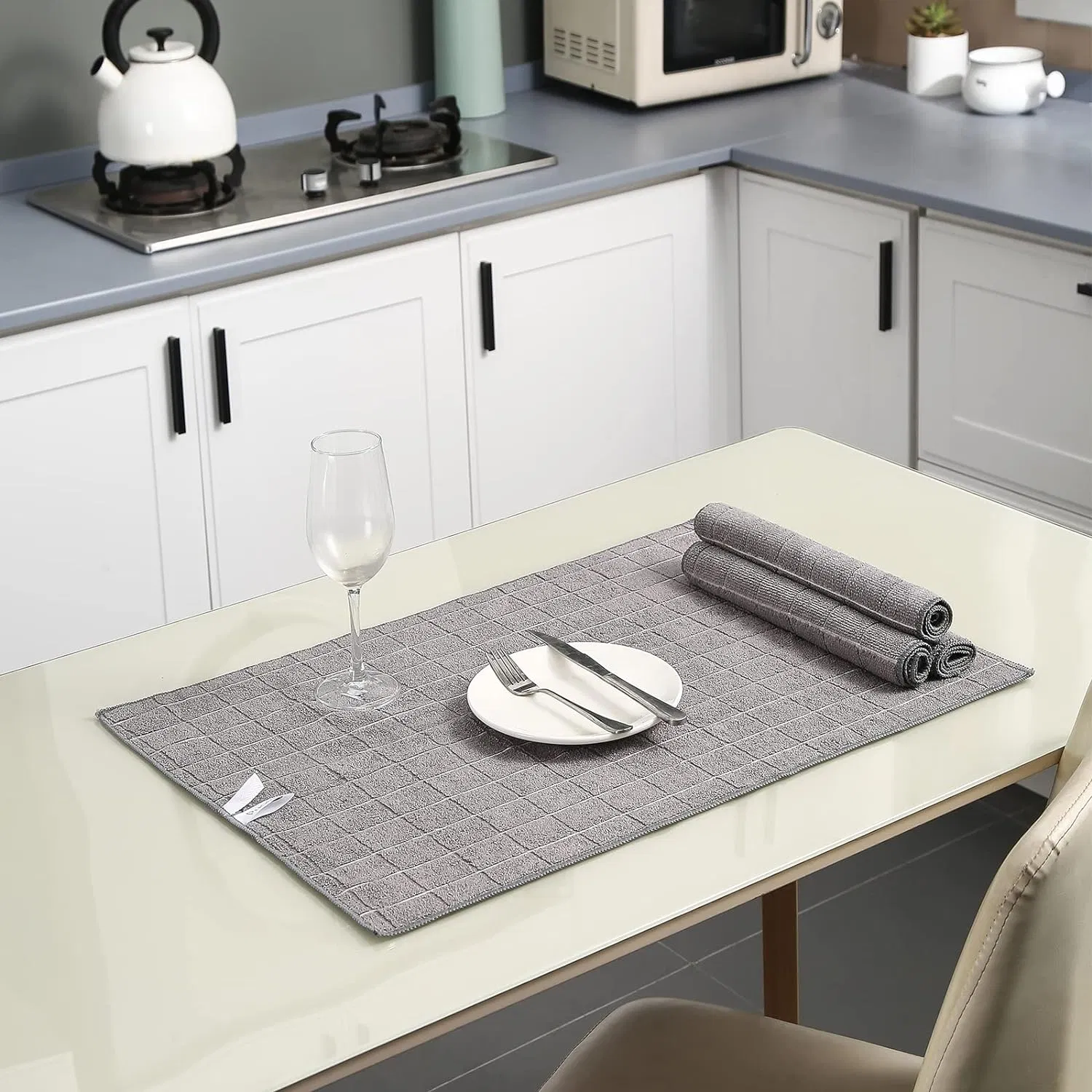 Microfiber Kitchen Towels and Dish Cloths Lint Free Dish Towels for Drying Dishes Soft and Absorbent