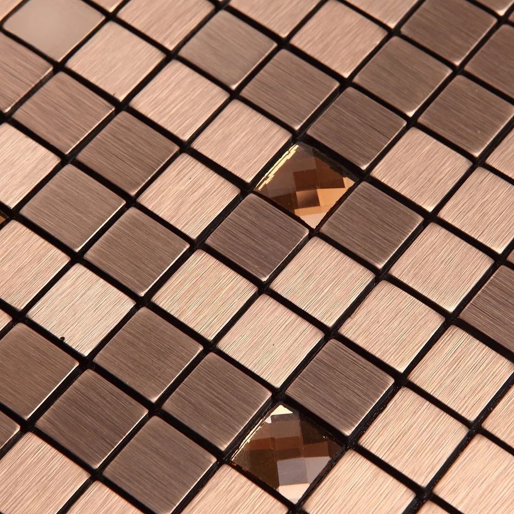 Metal Mosaic Wall Background Aluminum Composite Mosaic