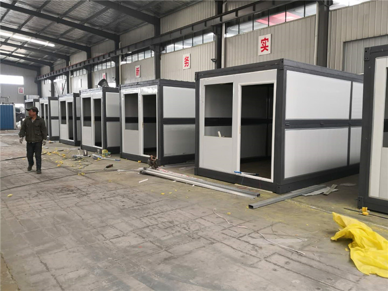 Prefabricated Moveable Flat Pack Store/Prefab Folding Container Store