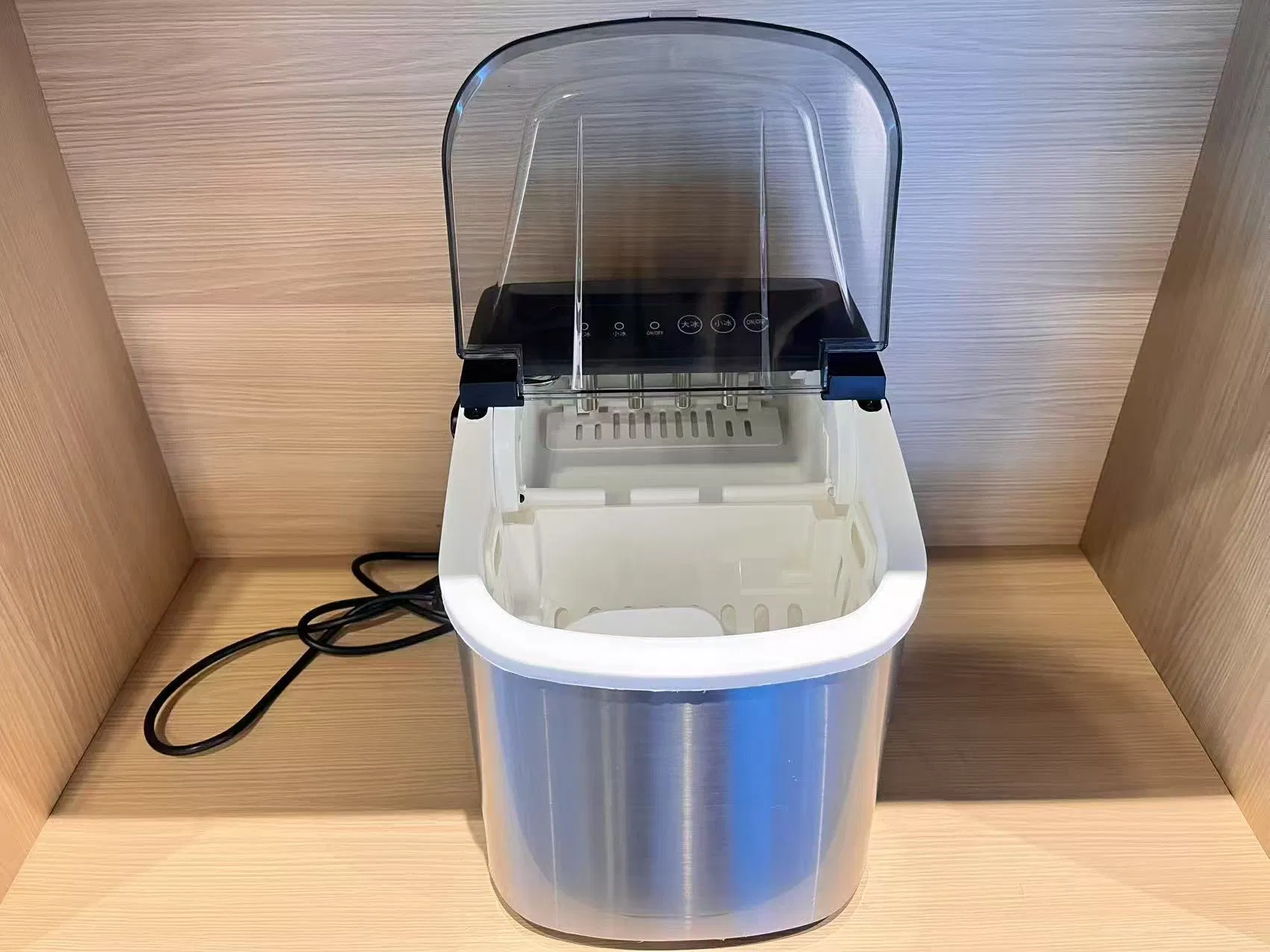 1.2L Ice Maker Machine Small Ice Making Machine Commercial Household with Handle Ice Maker