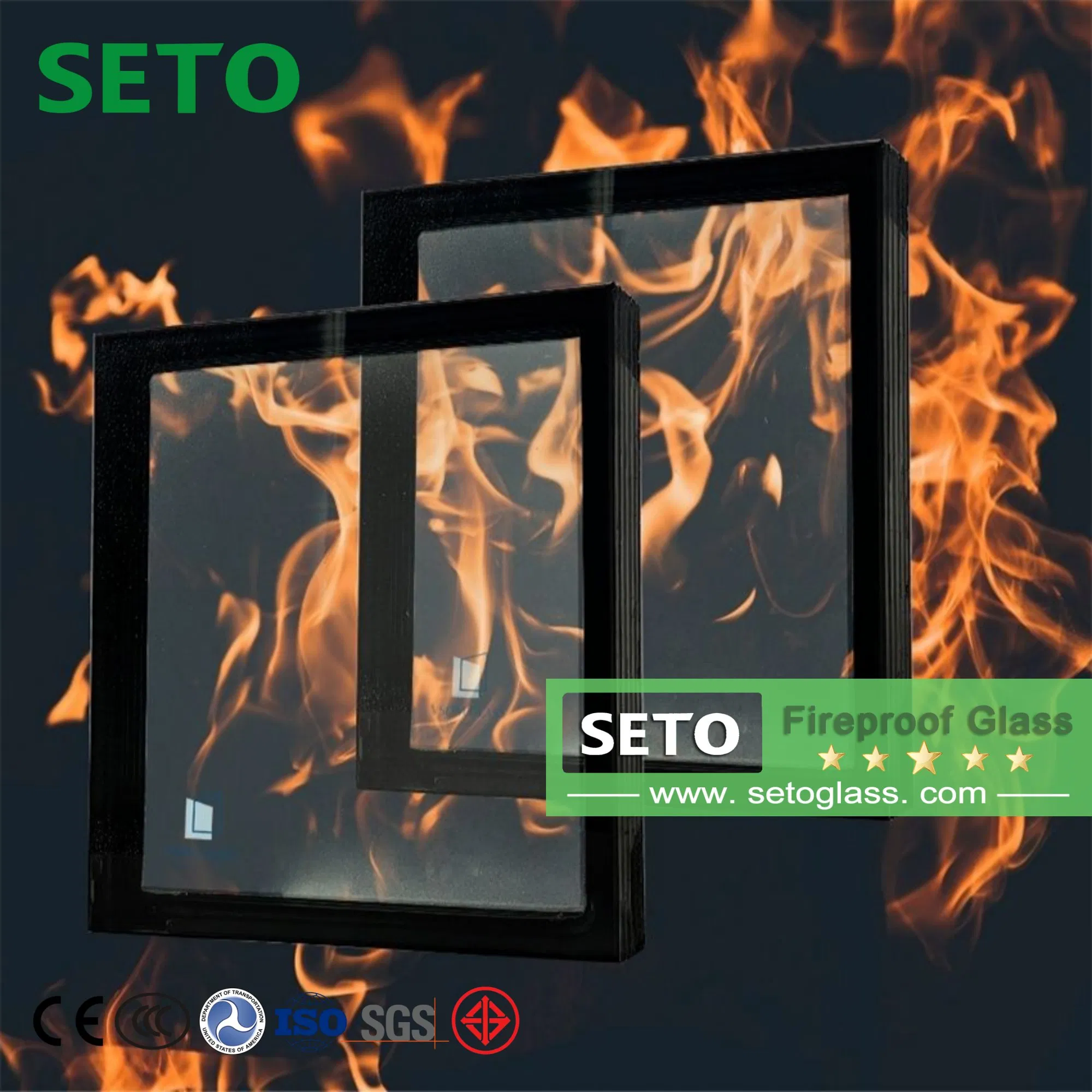 China Factory Provide Borosilicate Fireproof Glass Special Fireproof Glass