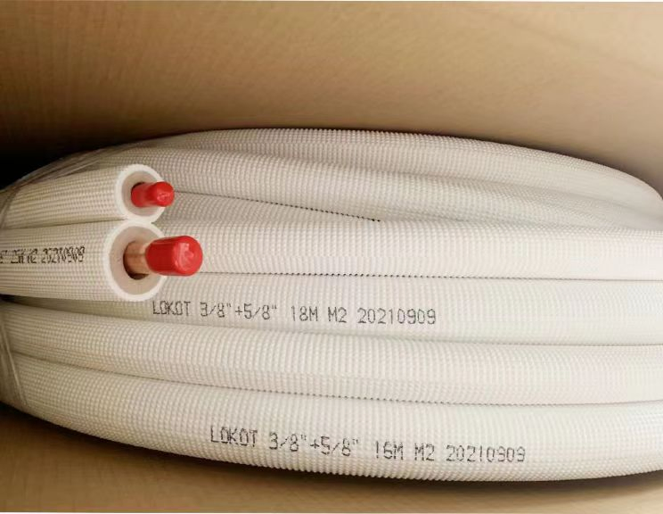 1/4 Inch HVAC Air Conditioning Copper Coils Pipe ASTM B280 Insulated Copper Tube for Air Conditioner