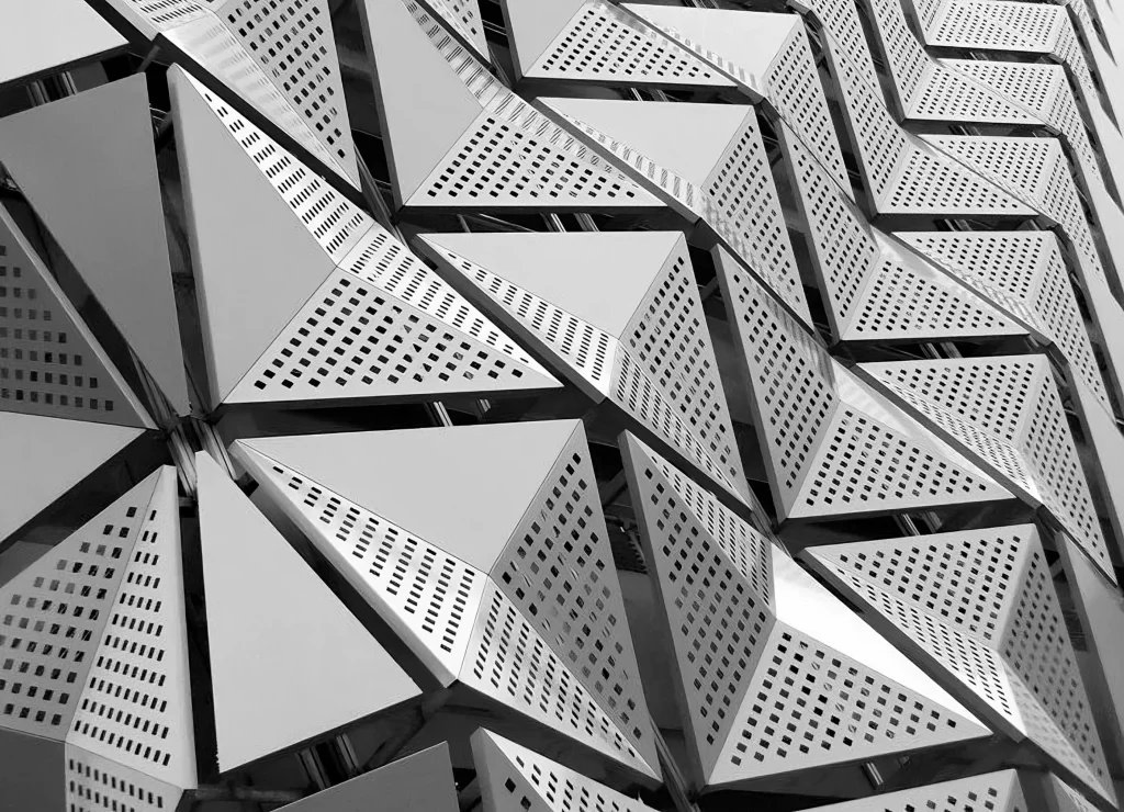 Etal Panel 3D Design Aluminum Carved Solid Panel Cladding System Aluminium Perforated Facade