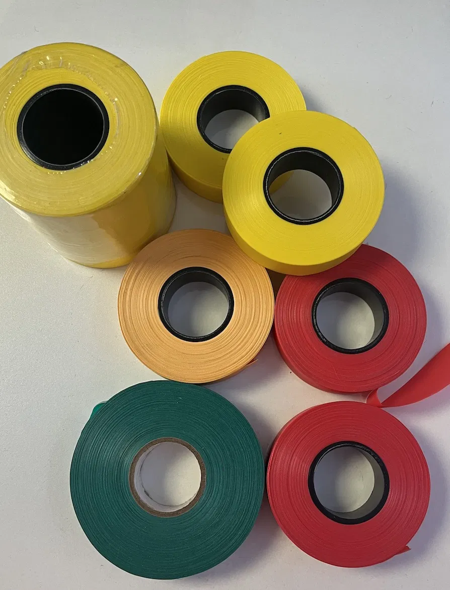 PVC Warning Tape with Red Color