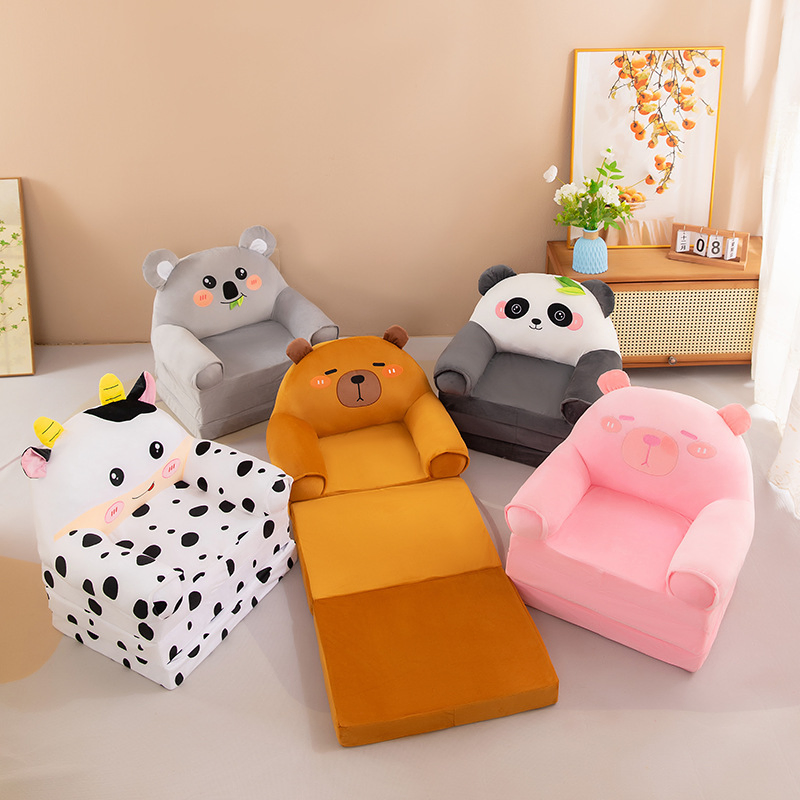 Best Gift Cartoon Cute Children's Lazy Seat Fold-out Sofa Bed