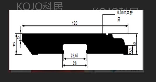 Premium Flame-Retardant Waterproof WPC Skirting for Modern Spaces
