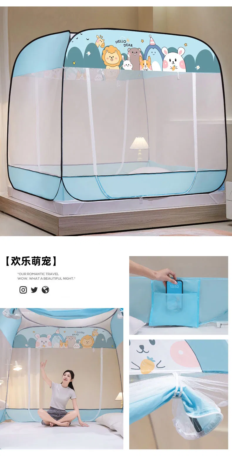 Hot Selling Anti Dust Large Top Installation Free Mosquito Net Non Fluorescent and Anti Fall