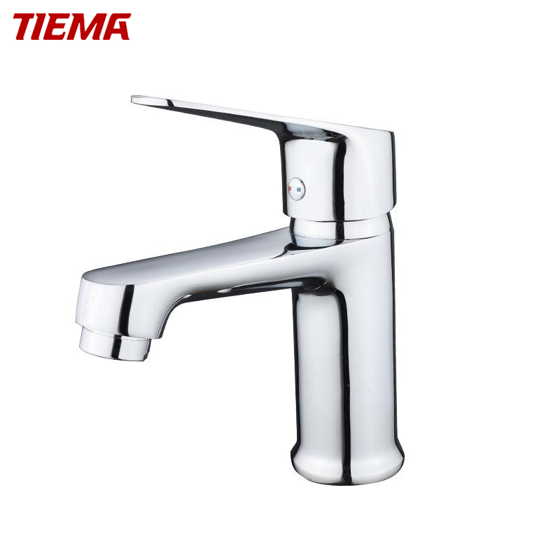 Смеситель для раковины однорычажный из латуни и цинка