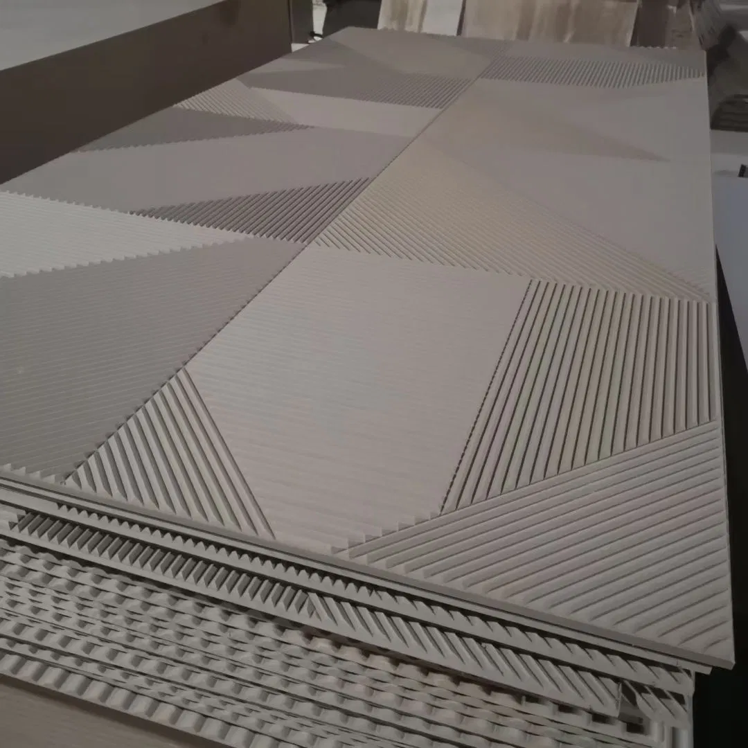 Fluted Cladding Corner Solid Wall Interior Decorating Luxury High Gloss Sculpted Wood Panel