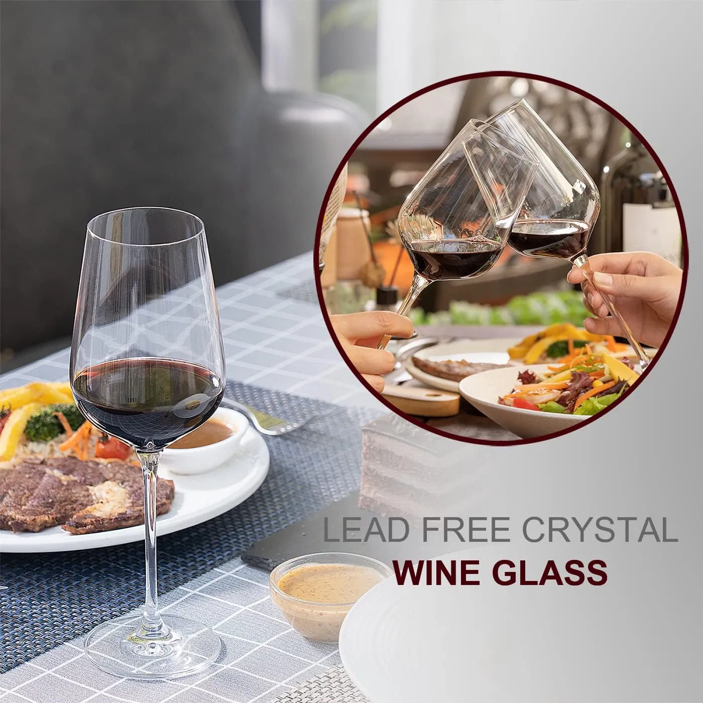 Wine Glasses Crystal Glass Red Wine Goblet for Drinking Red/White Wine as Gifts Sets for Bitburger Busch Tsingtao Tsingtao