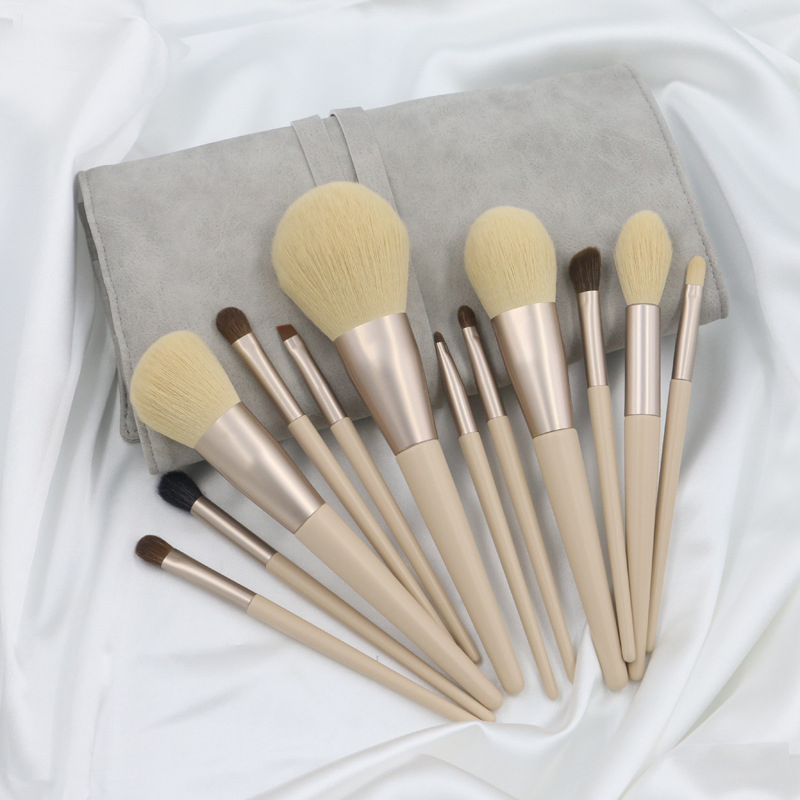 Morandi 12 Makeup Brush Set Eye Shadow Brush Animal Hair Corn Scattered Powder