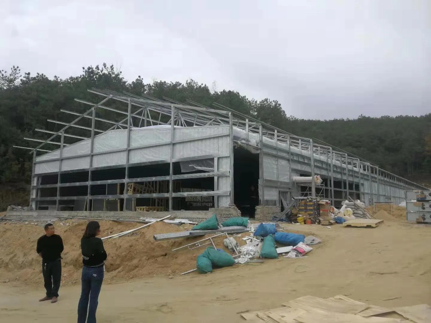 Quickly Built Good Usage Easily Feed Steel Chicken Poultry Best Quality Easily Built Galvanized Steel Structure Chicken Coop House