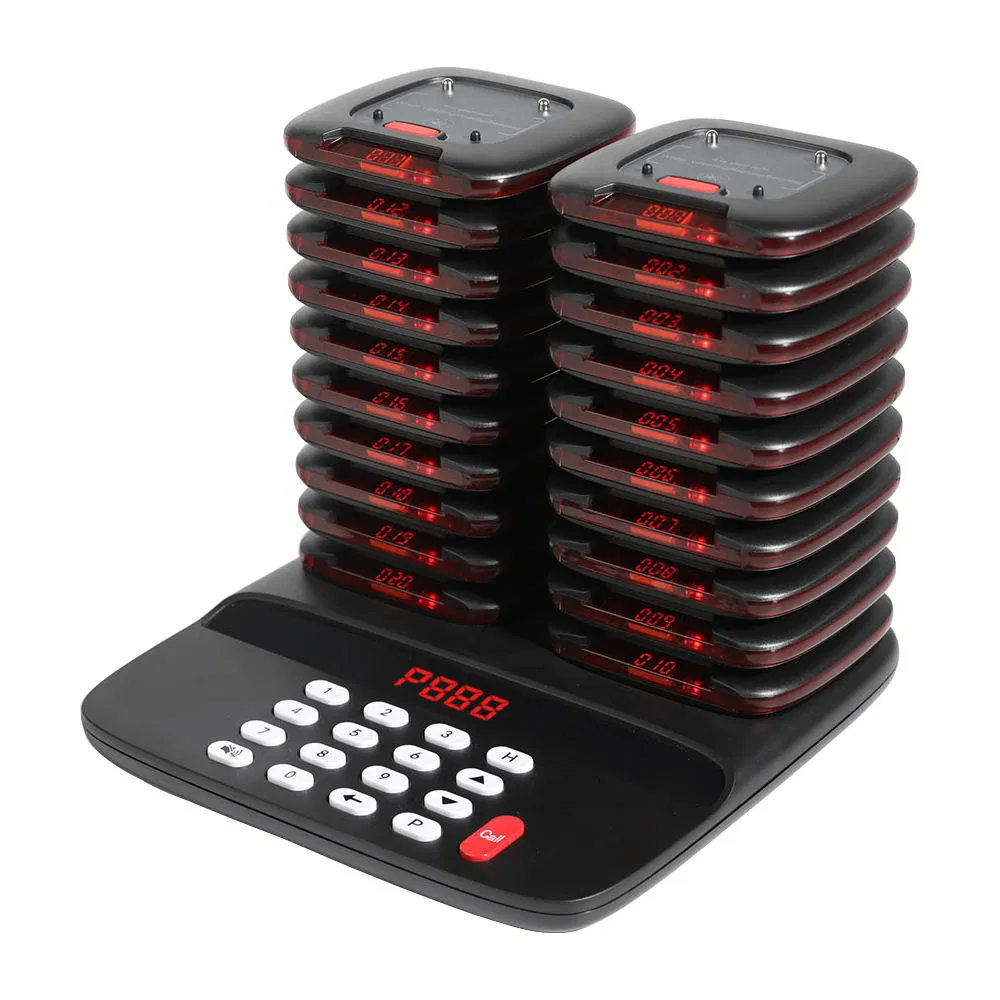 Restaurant Pager System 20 Buzzers Queue System for Coffee Shop Food Truck