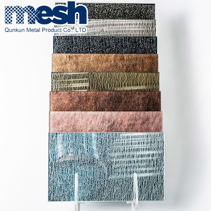 Tempered Laminated Glass Metal Wire Mesh for Room Decoration