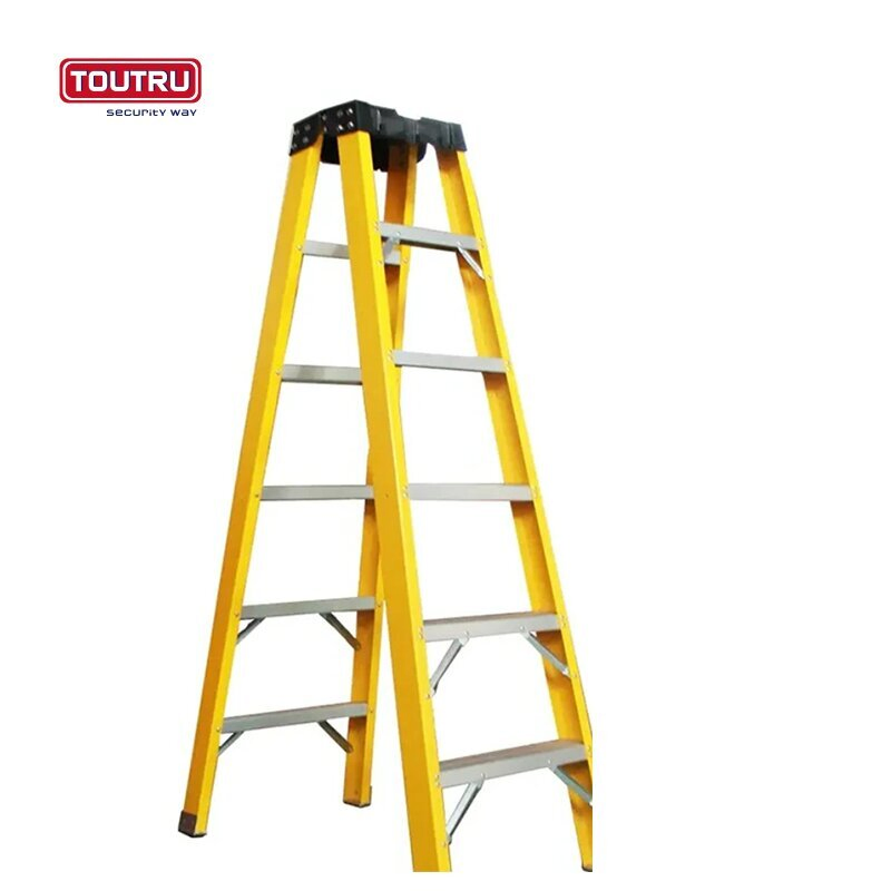 Factory Manufacture Various Insulated Step Straight Full Fiberglass Ladder