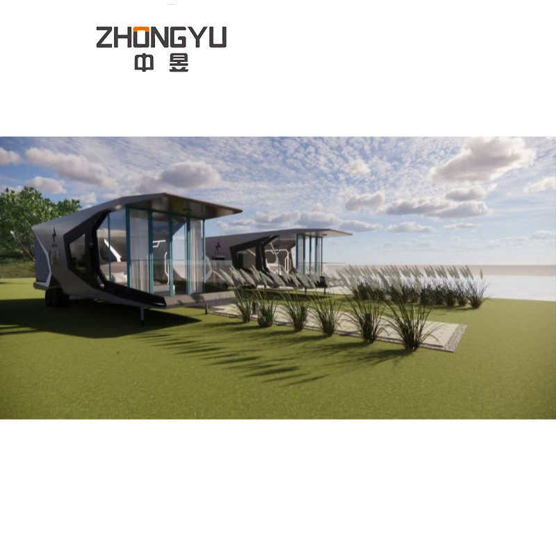20FT Modular Prefabricated House Steel Frame Foldable Container House Luxury Prefab House Design for Field Construction Office