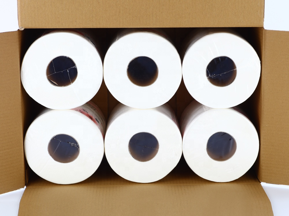 Wholesale Cheap Laminated Paper Towel Center Pull Paper Towel Roll Dispenser Centre Feed Hand Tissue Paper 550g