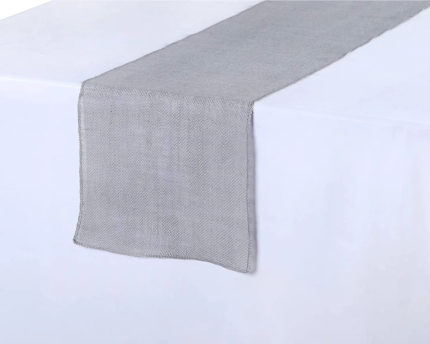 Customized Gray Party Home Decor Jute Table Runner