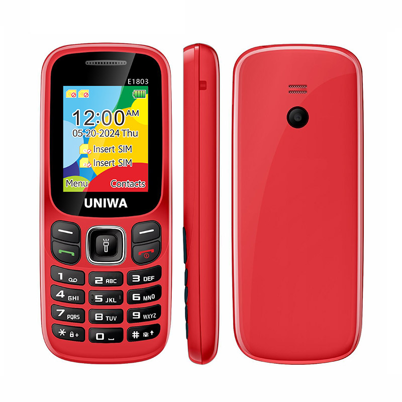 Кнопочный телефон Uniwa E1803, 1.77 дюйма, 2025