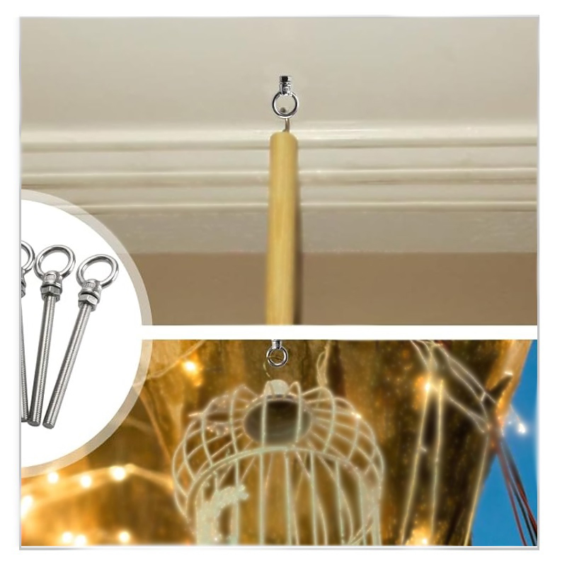 Heavy-Duty Black Eye Bolts Fastener for Safe Lifting