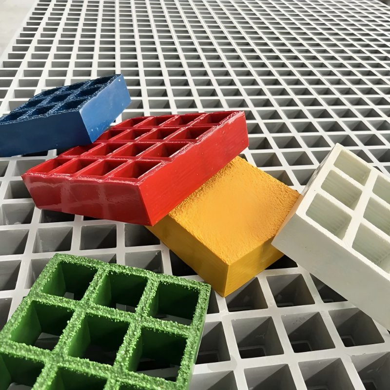 High Strength Glass Fiber Flooring Grating Grid Tiles FRP Grating for Indoor