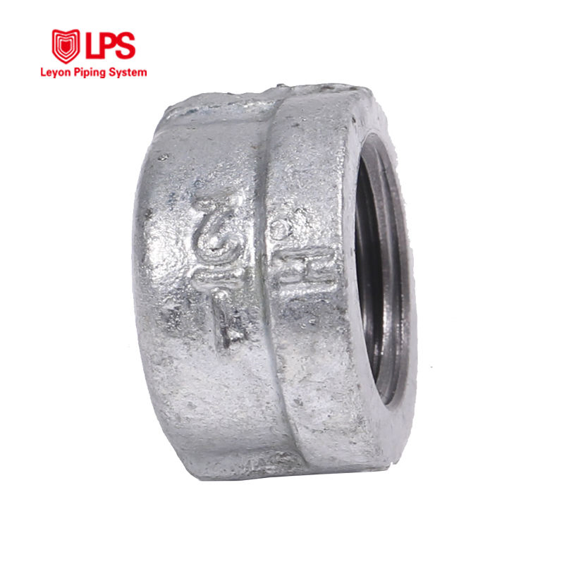 Leyon FM UL Pipe Fitting Fire Protection System Fire Sprinkler System Fire Fighting Galvanized Malleable Iron Pipe Fittings Cap