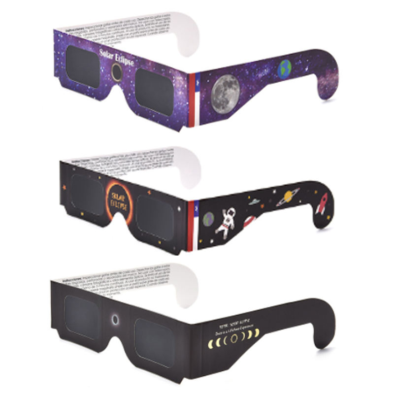 Paper Optics Solar Eclipse Safety Glasses CE and ISO Certified Solar Goggles Observation Glasses, Safe Shades for Direct Sun Viewing