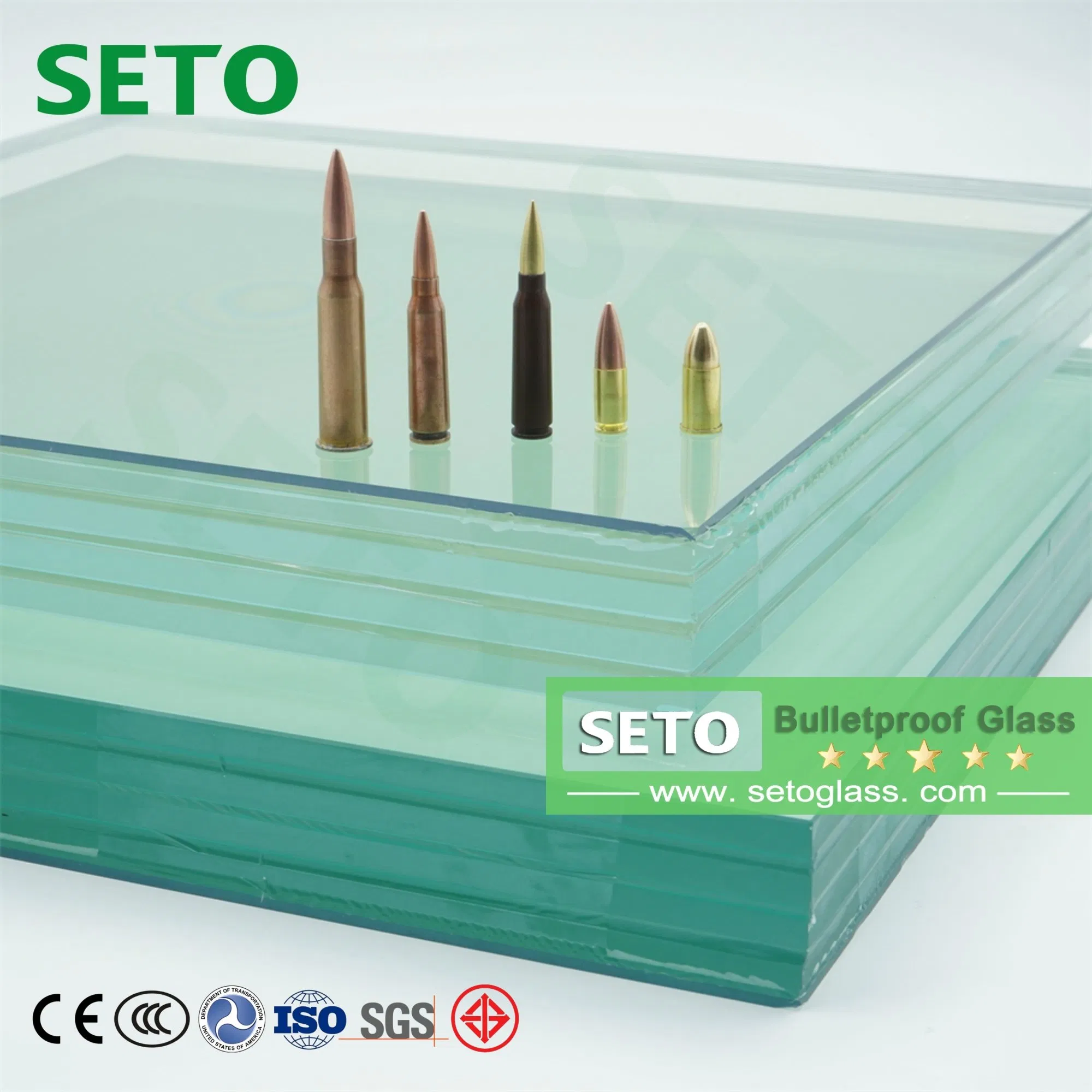 High Quality Armored Glass Safety Laminated Bulletproof Glass for Car